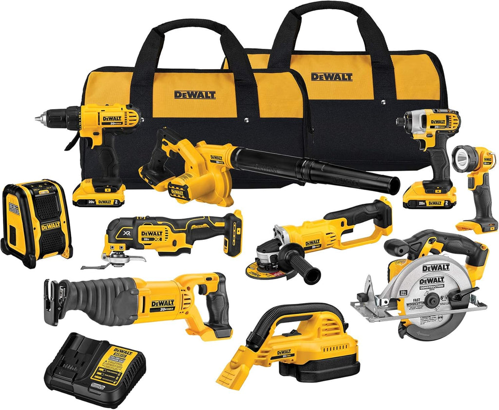 20V Max Cordless Drill Combo Kit, 10-Tool S6996