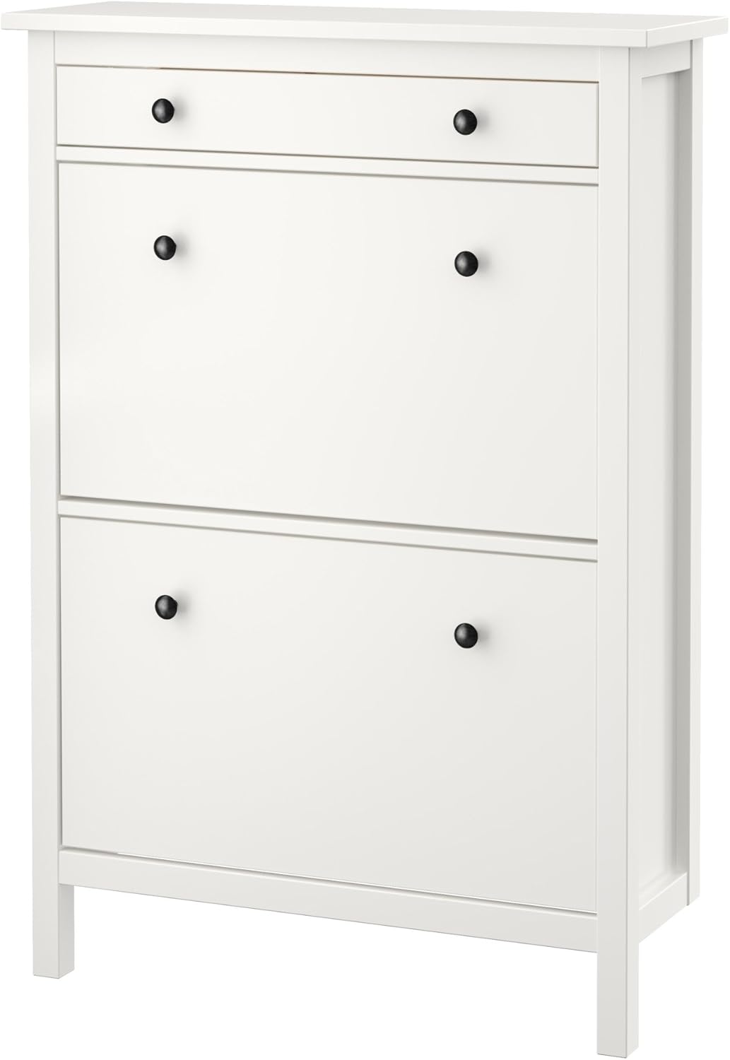 White 2 Compartment Shoe Cabinet H671