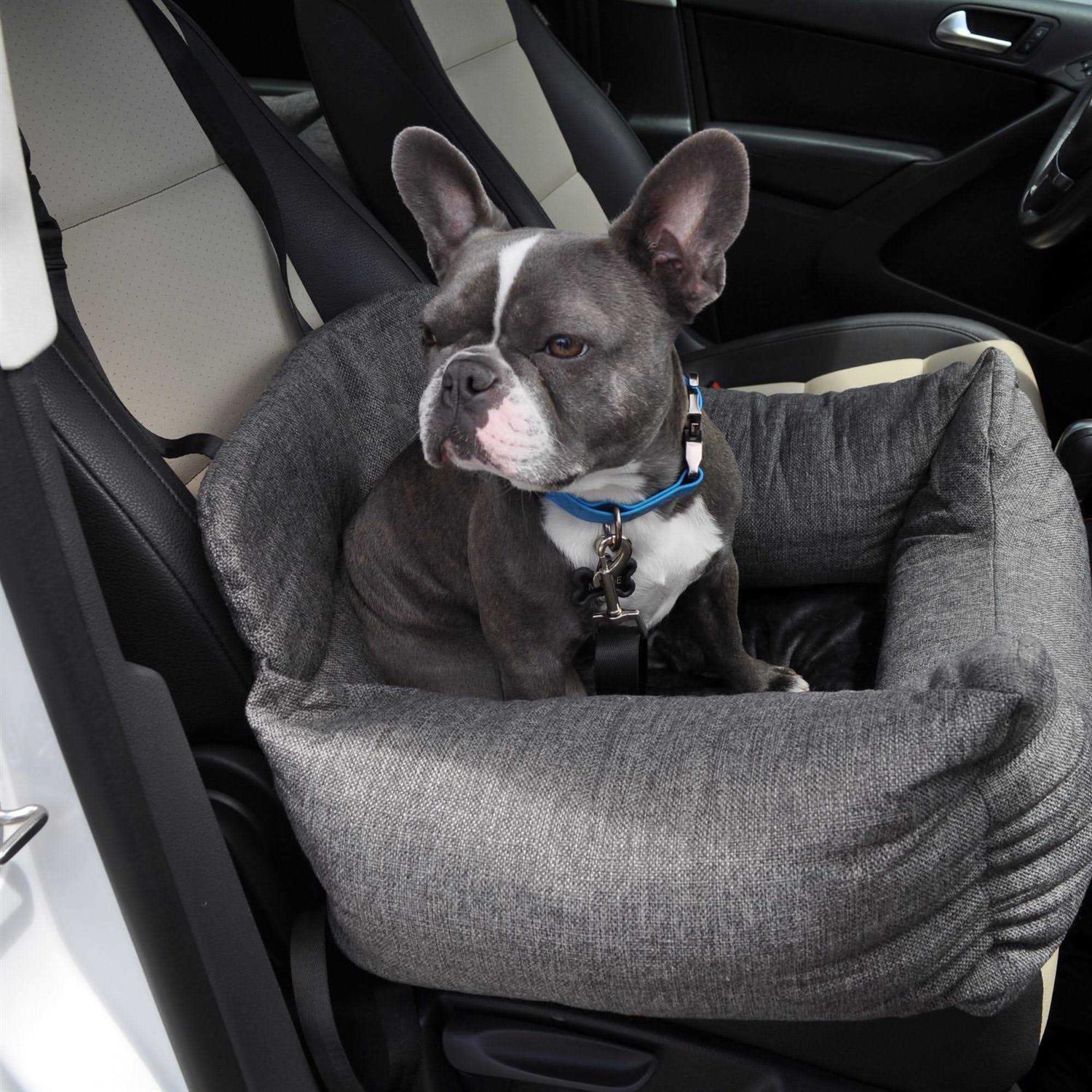 Gray Memory Foam Dog Car Bed G1795