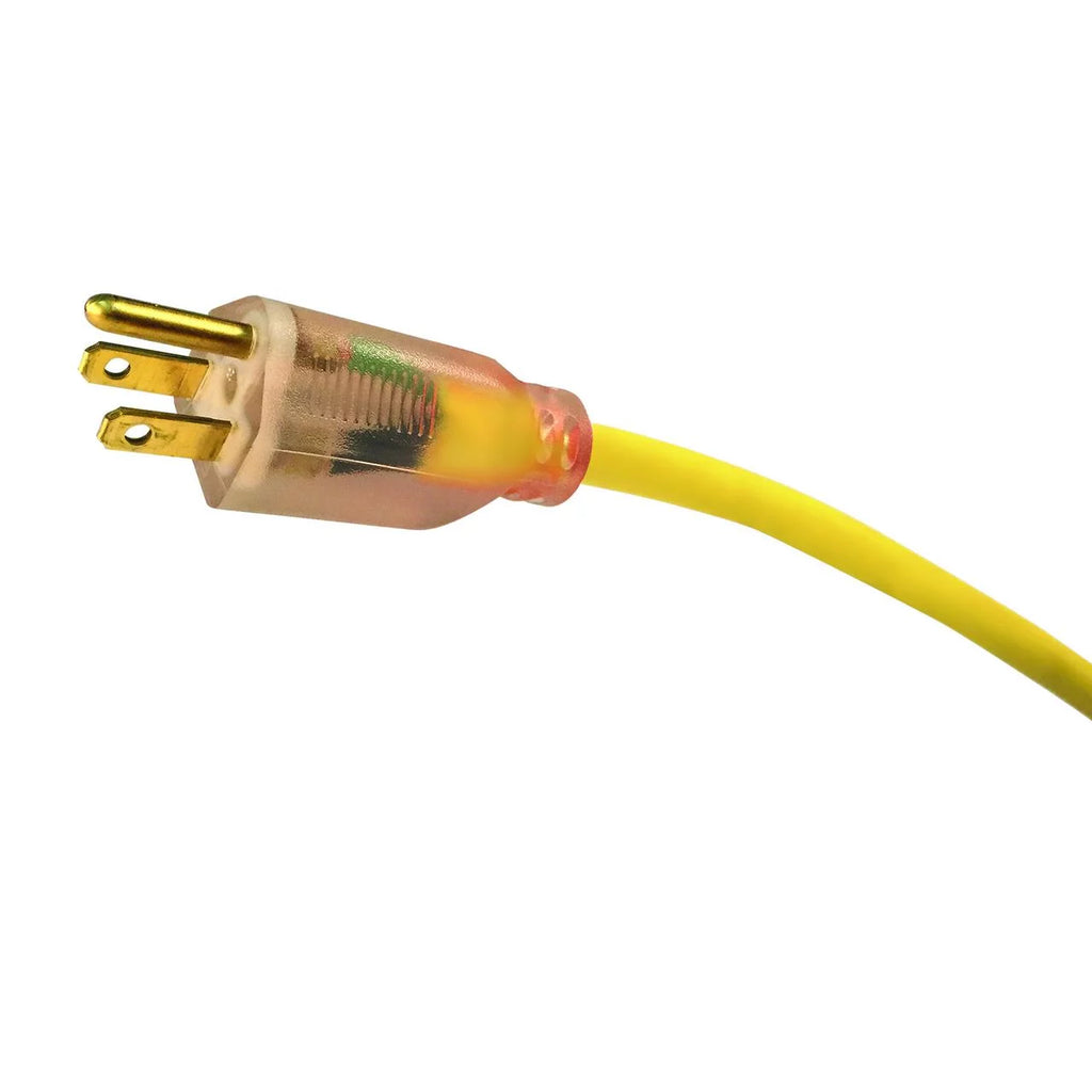 Yellow SJTW 15A Lighted Cord Set X162