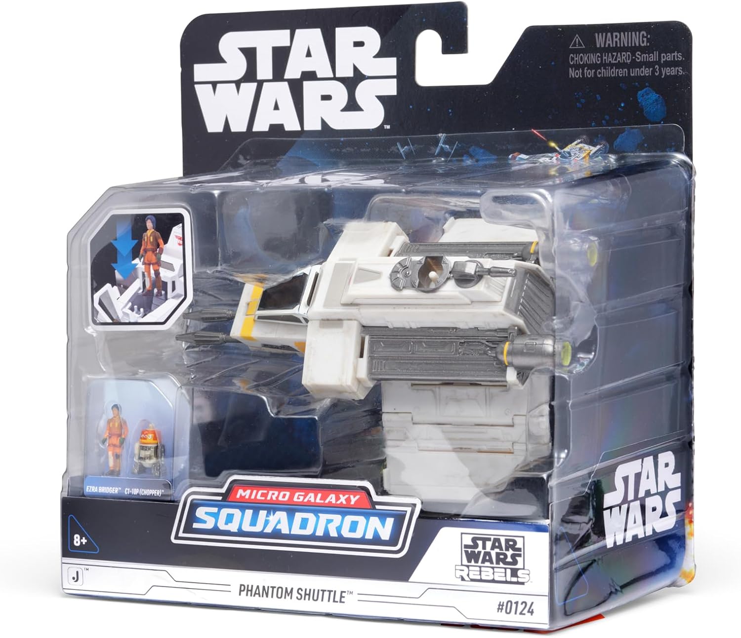 Phantom Shuttle 5-Inch Vehicle with Folding Wings and Removable Hatch M39409