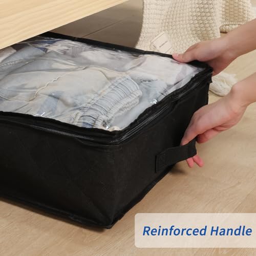 Grey 4 Pack Foldable Underbed Storage Bags E44816