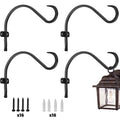 4 Pack 12 inches Wrought Iron Plant Hanger Bracket X87471
