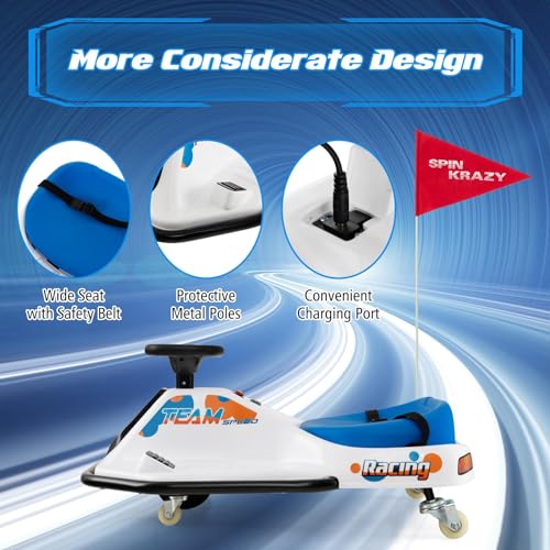 24V Electric Drift Car for Kids with 360° Spin P780