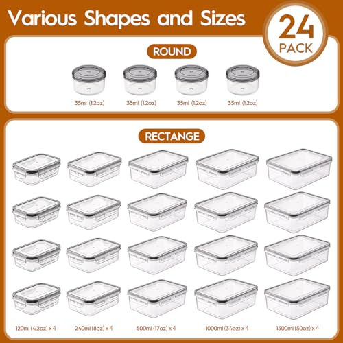 52 Pcs Airtight Food Storage Containers with Lids A741903