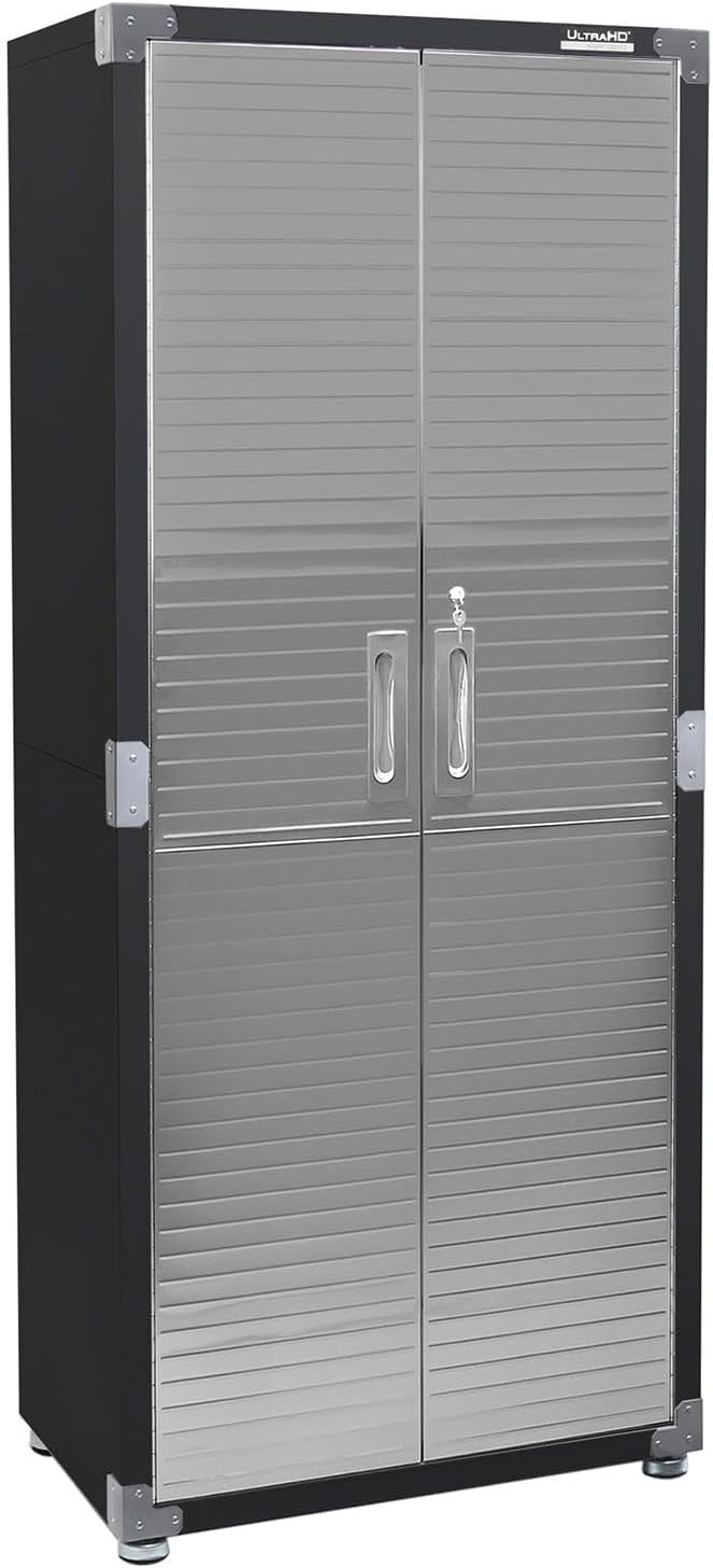 Solid Steel Lockable Metal Storage Cabinet with Adjustable Shelves, 30" W x 18" D x 72" H, Graphite C482