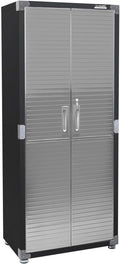 Solid Steel Lockable Metal Storage Cabinet with Adjustable Shelves, 30" W x 18" D x 72" H, Graphite C482