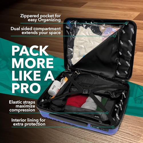 18 Inch Personal Item Suitcase with Removable Wheels L897