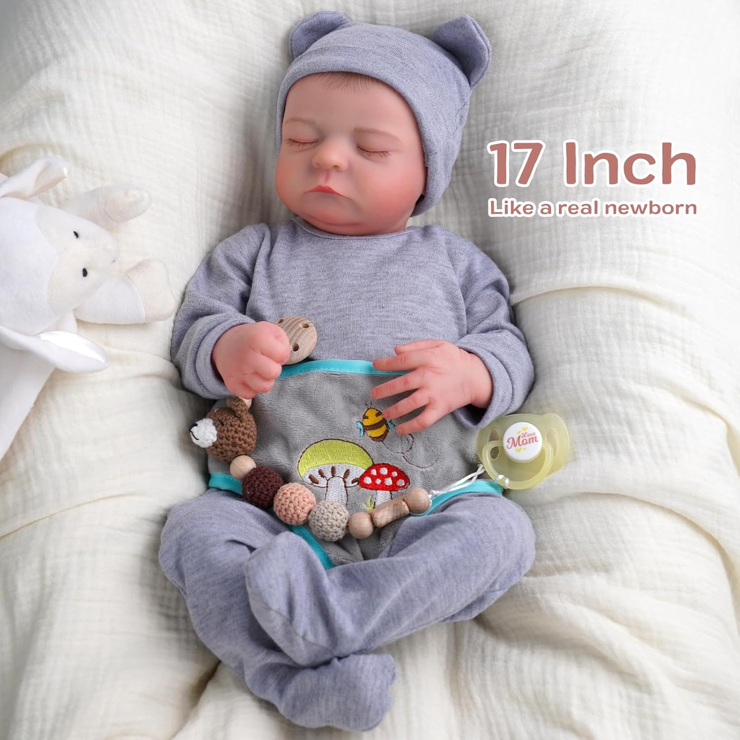 17 Inch Realistic Full Vinyl Reborn Baby Doll Y151