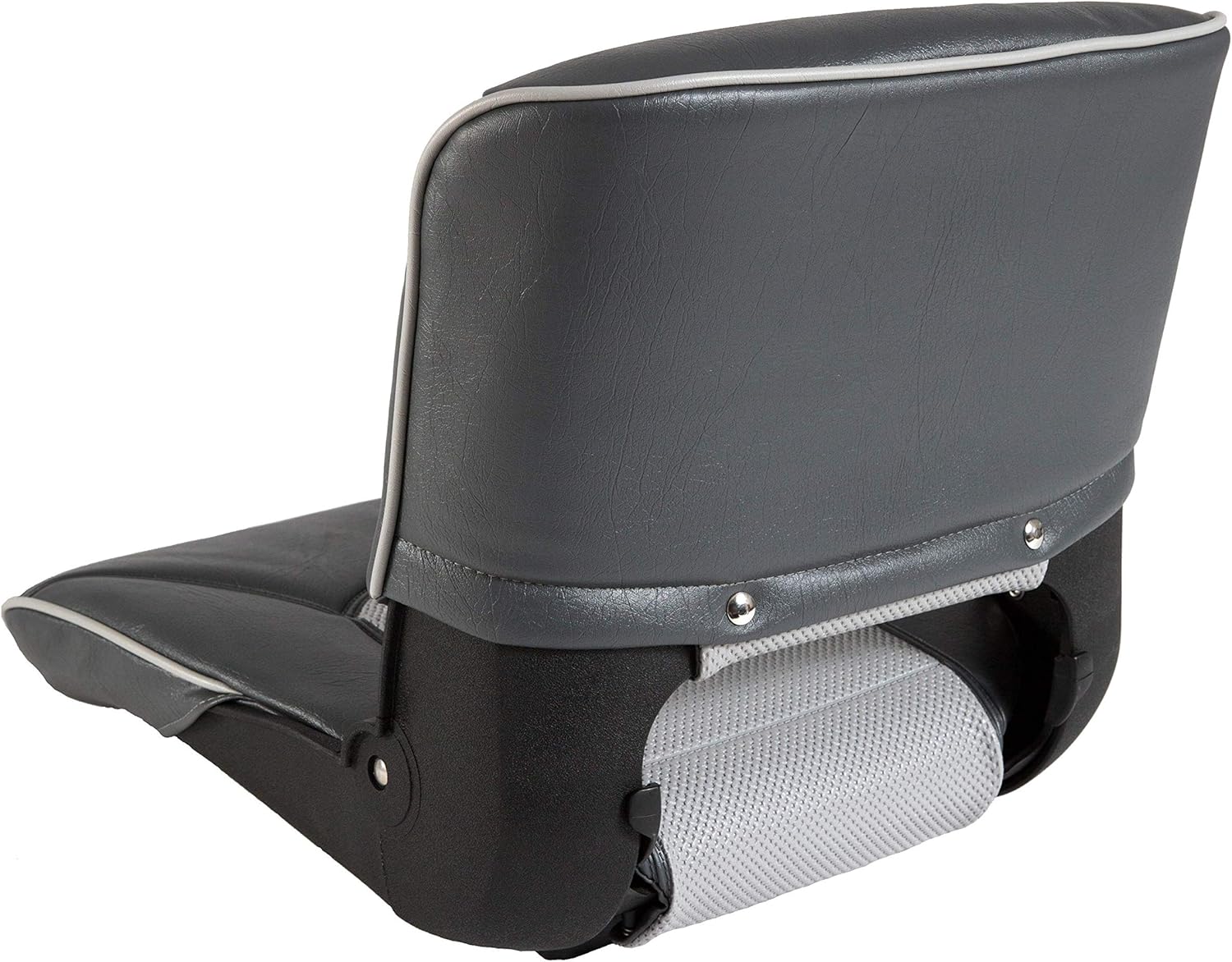 Charcoal/Gray Boat Seat with Welded Cushion J2649