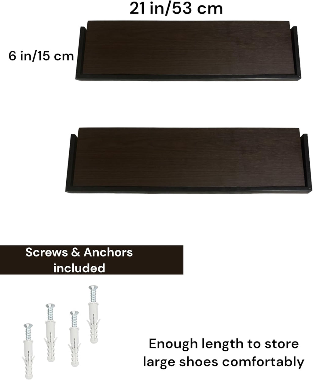 Set of 2 Wall Mounted Shoe Rack V3370