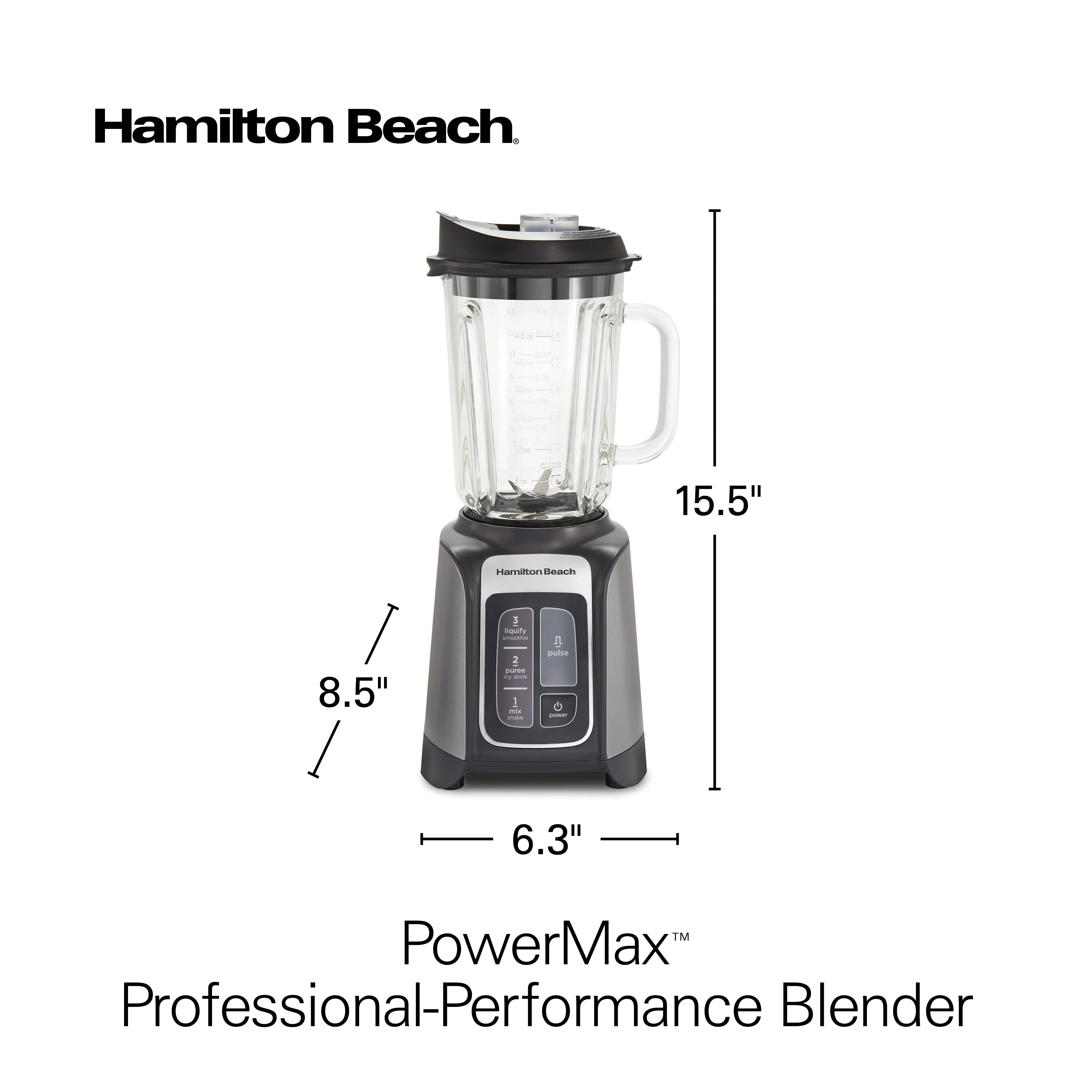 48oz BPA-Free Glass Jar Blender D7772