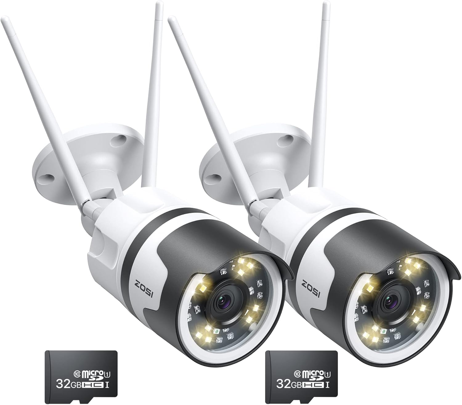 8CH 5MP Lite Home Security Camera System with 8pcs 1080P Bullet Cameras B2555