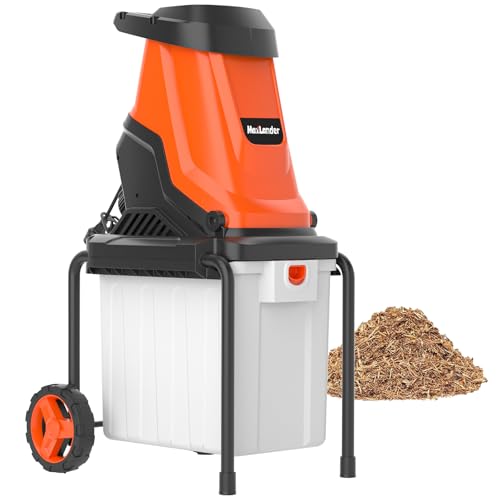 15-Amp Electric Wood Chipper Shredder Mulcher with 50L Collecting Bin 1.8-Inch Cutting Diameter K73568