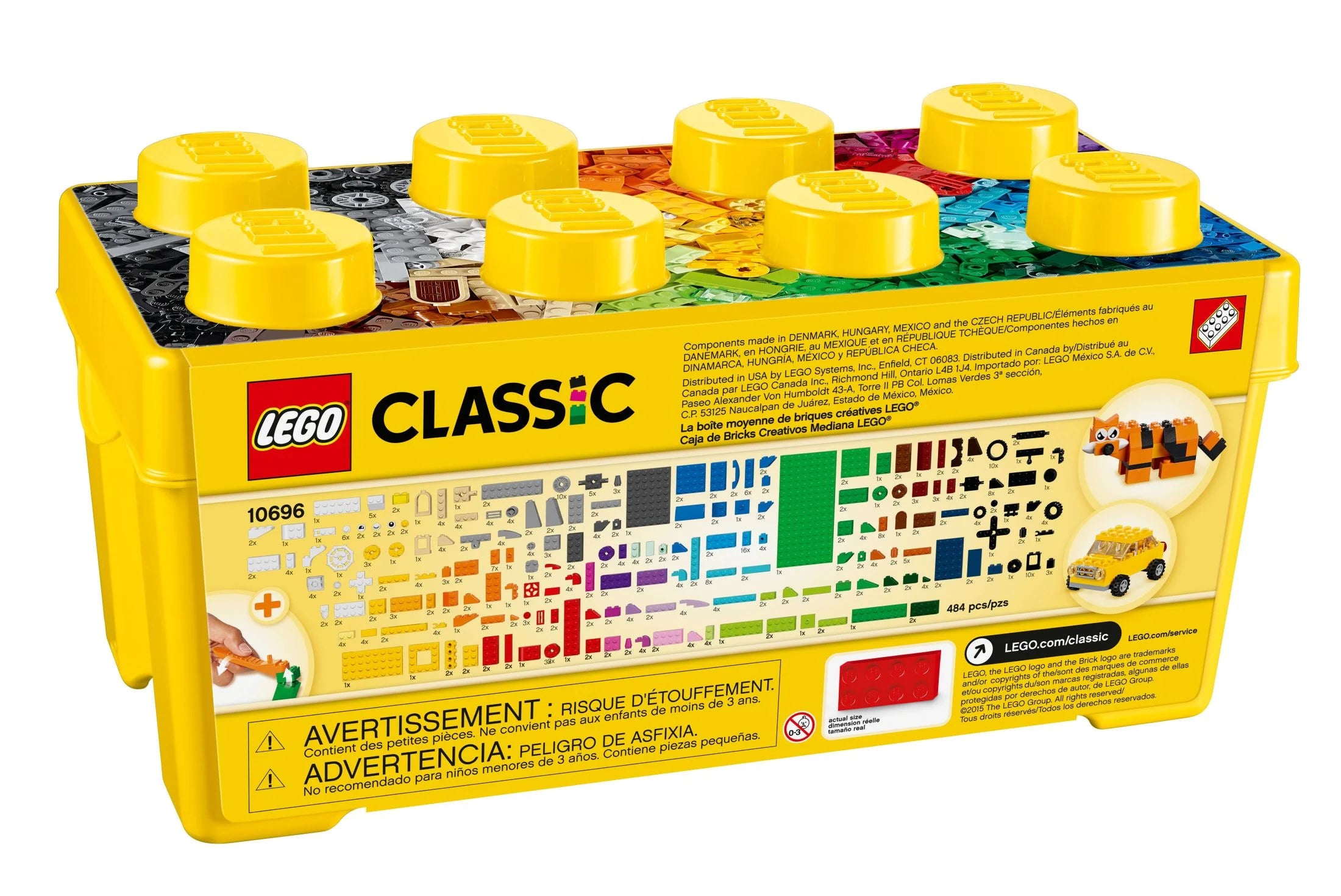 LEGO Classic Medium Creative Brick Box Building Toy Set with Storage Z84030