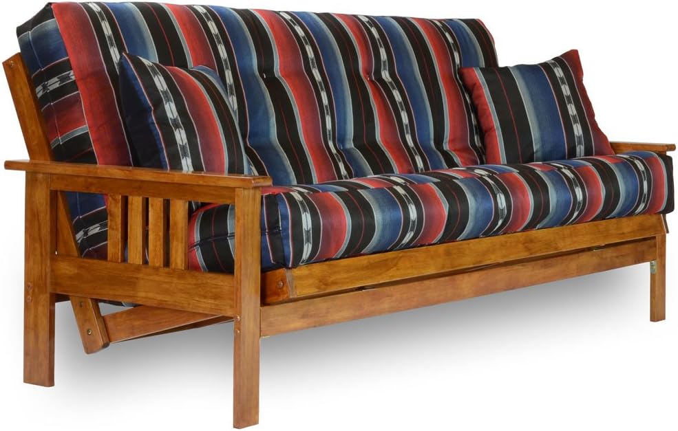 Queen Size Futon Set with Frame and 8" Mattress R696244