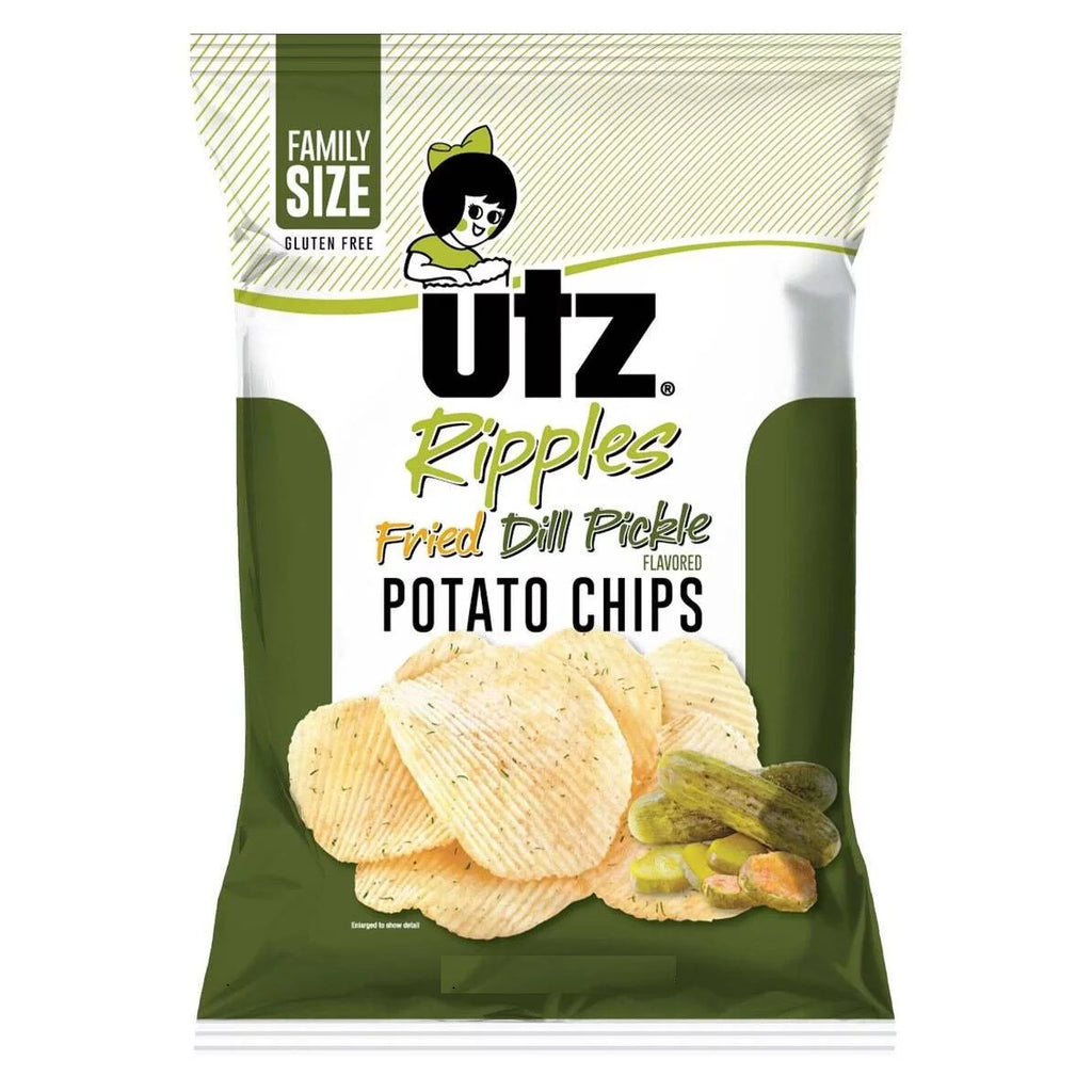 Fried Dill Pickle Flavored Potato Chips, 4-Pack 7.75 oz. B339