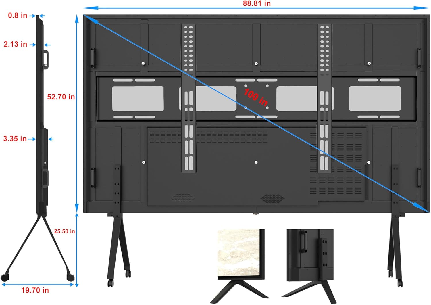 100 Inch 4K UHD Smart TV F9766