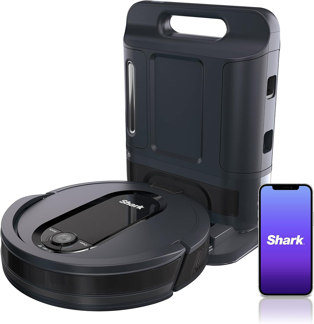 Black Bagless Robot Vacuum with Self-Empty Base D133