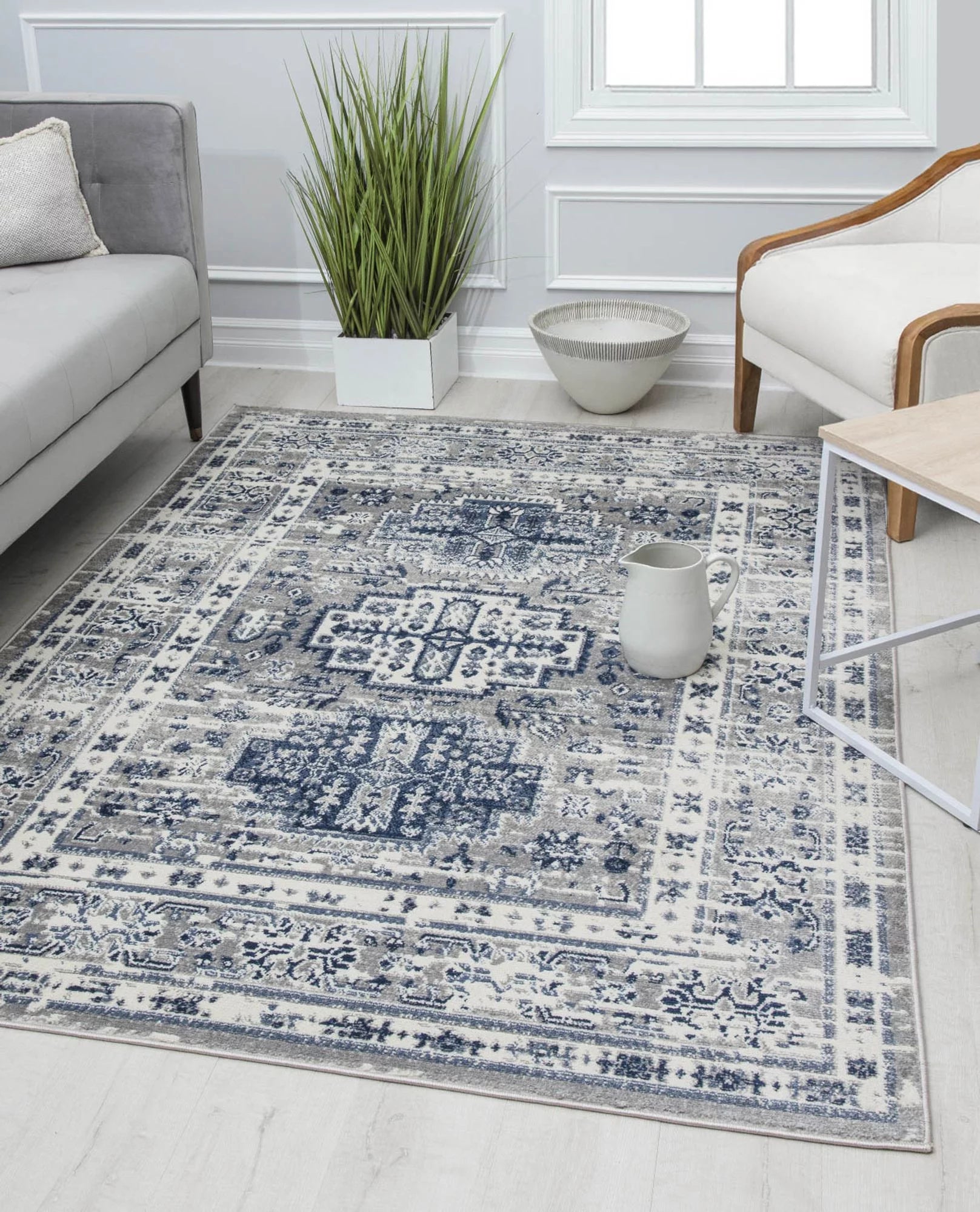 Vintage Transitional Area Rug, 5'3"x7' R44686