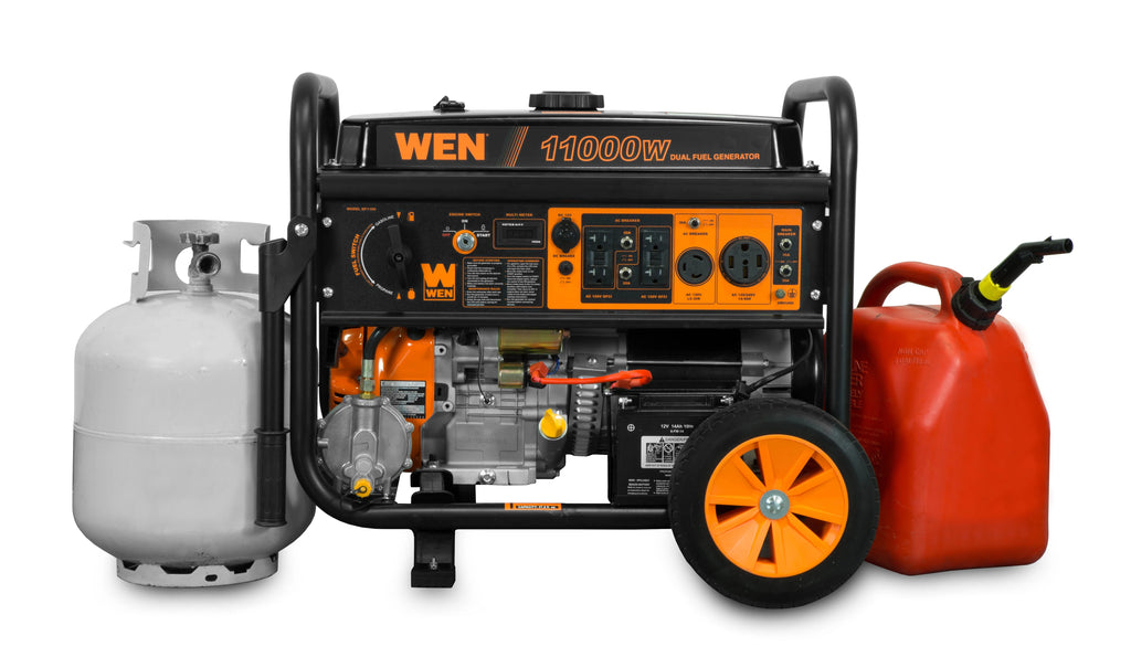 11,000-Watt 120V/240V Dual Fuel Portable Generator with Wheel Kit and Electric Start Z292