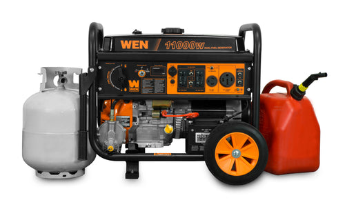 11,000-Watt 120V/240V Dual Fuel Portable Generator with Wheel Kit and Electric Start Z292