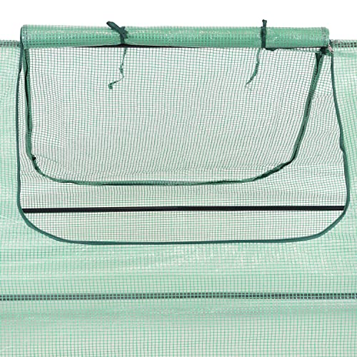 Green 4' x 3' Mini Greenhouse Tent with Steel Tube Frame Y23345