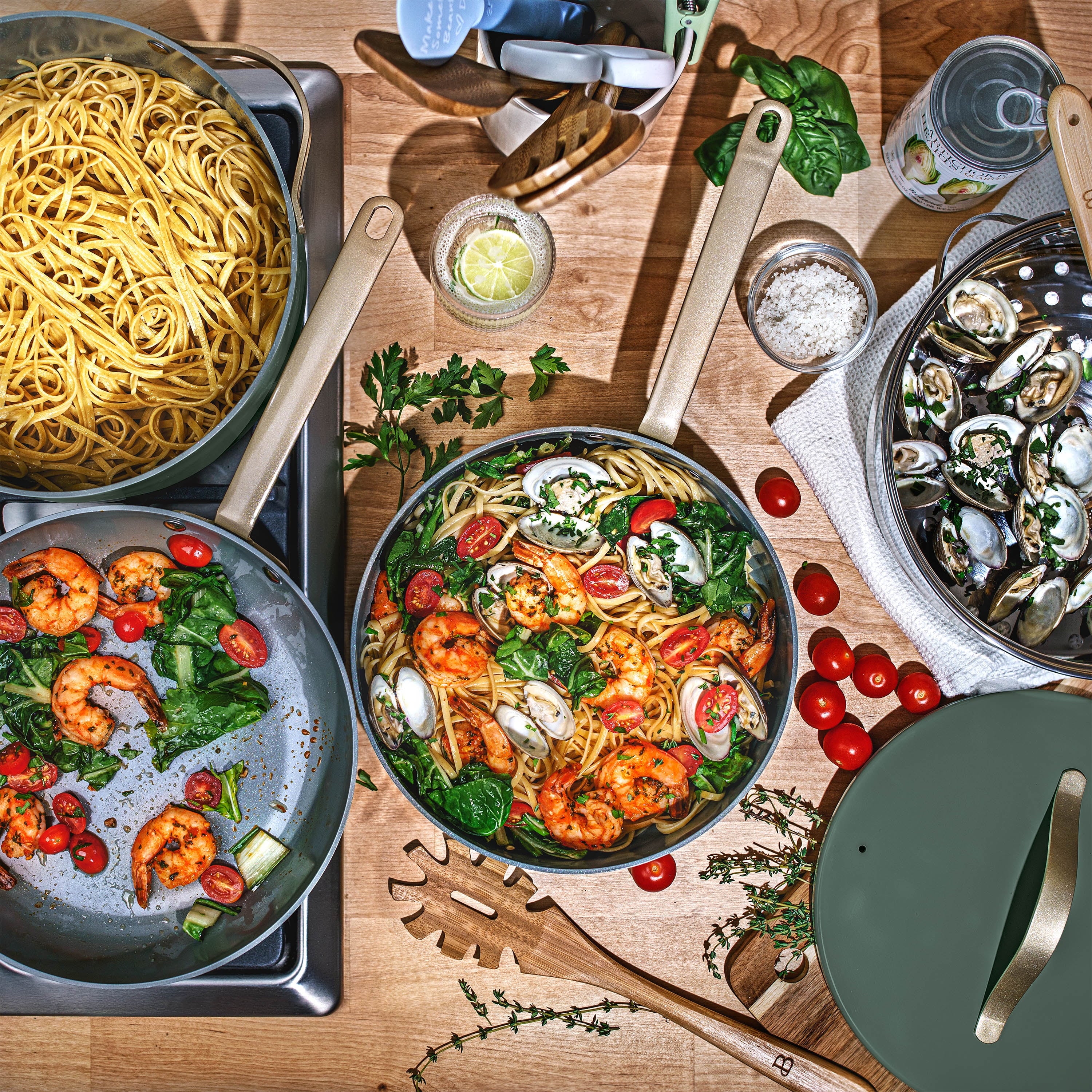20pc Ceramic Non-Stick Cookware Set X225690