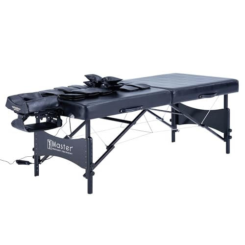 30" Black Portable Massage Table with Airbags Y939