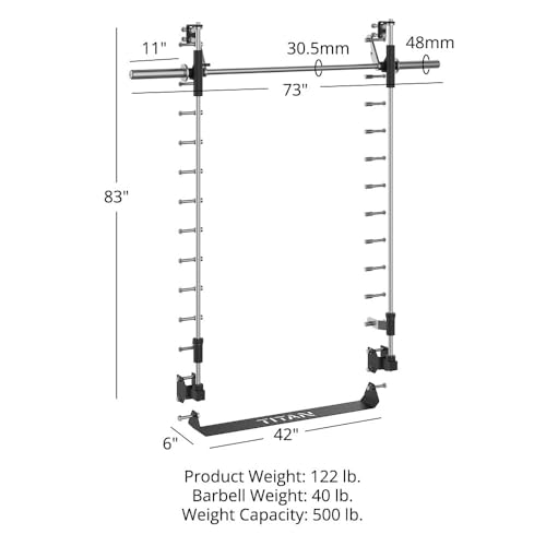 90" Smith Machine Power Rack Attachment with 500 LB Capacity I575667