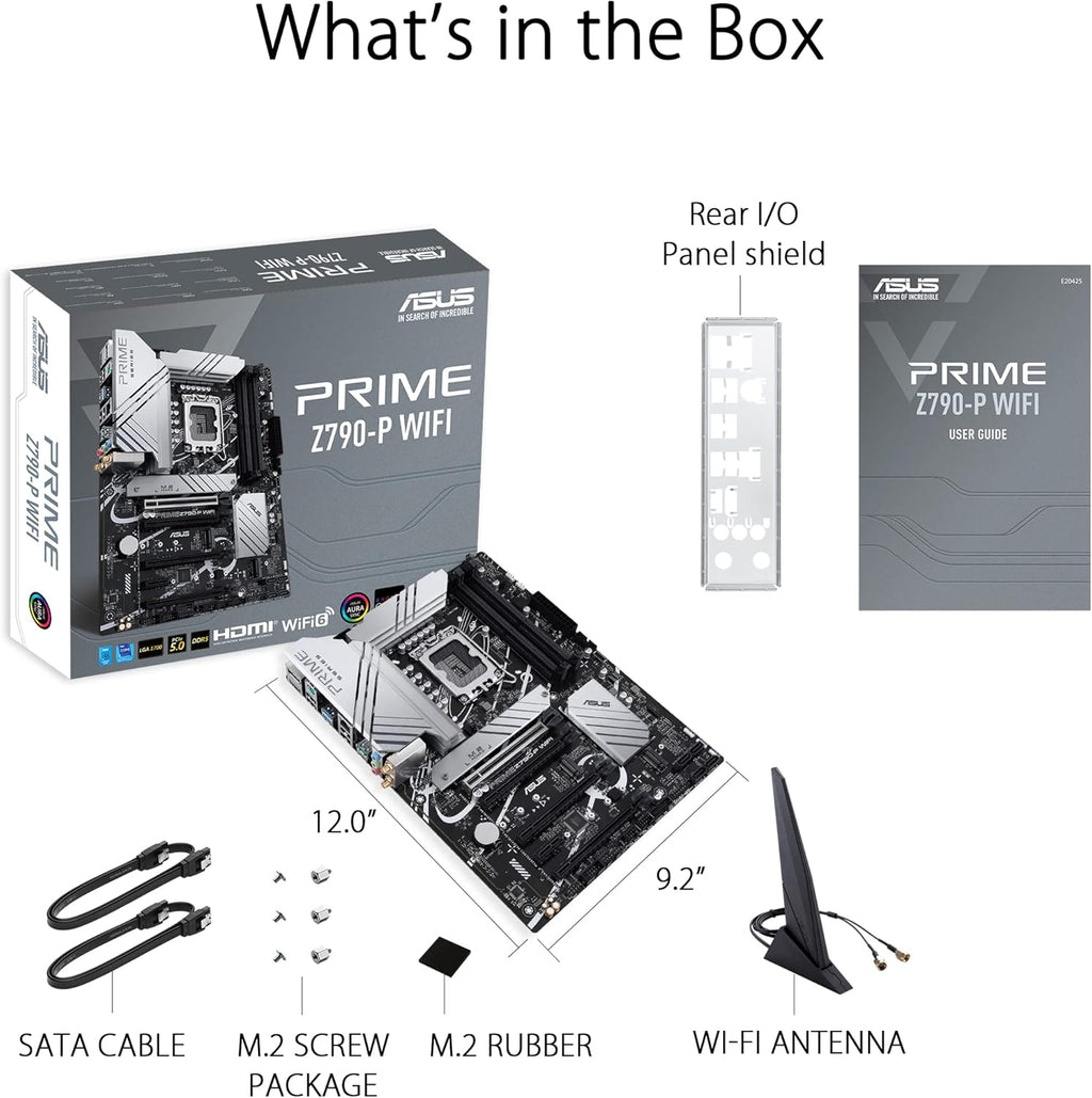 Z790 ATX Motherboard with WiFi 6, PCIe 5.0, DDR5, 3X M.2, Thunderbolt 4, 2.5Gb LAN U227357