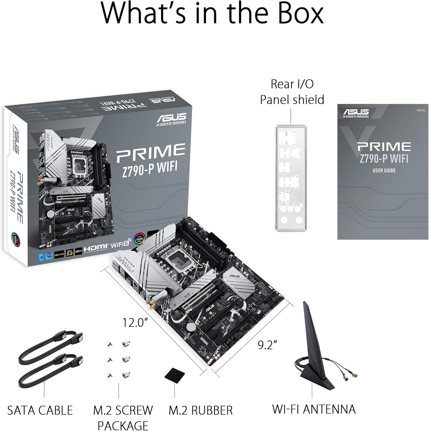 Z790 ATX Motherboard with WiFi 6, PCIe 5.0, DDR5, 3X M.2, Thunderbolt 4, 2.5Gb LAN U227357