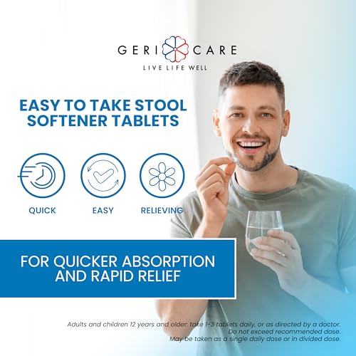 Docusate Sodium Stool Softeners 100mg Crushable Tablets 200 Count R997
