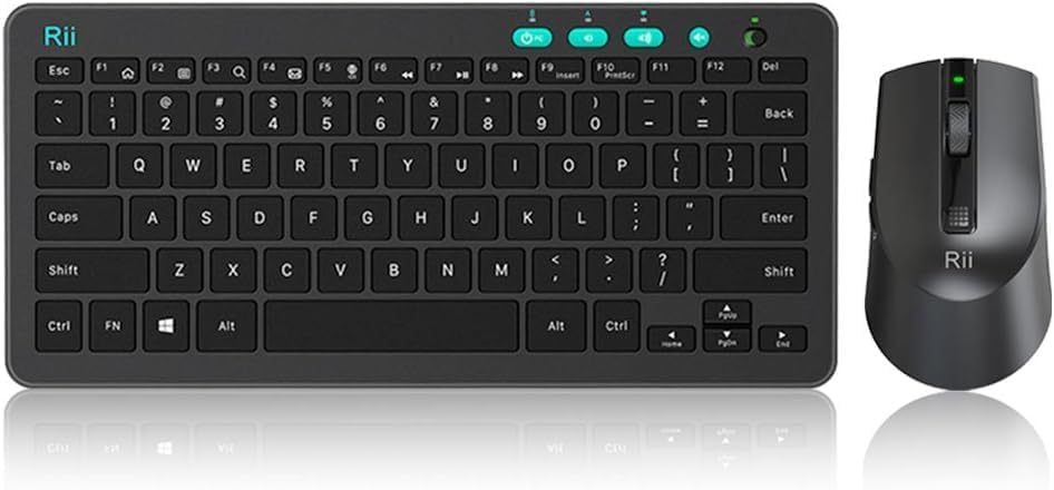 2.4 Gigahertz Ultra-Slim Wireless Keyboard and Mouse Combo (Black) A114