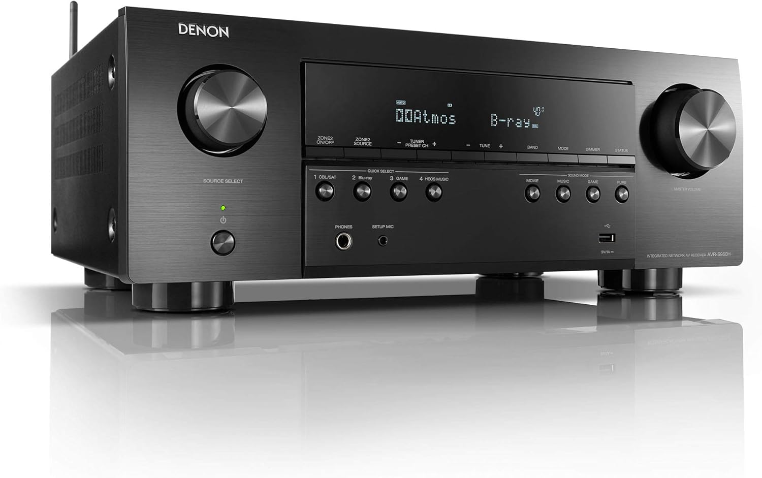 Black 7.2 Channel AV Receiver W337