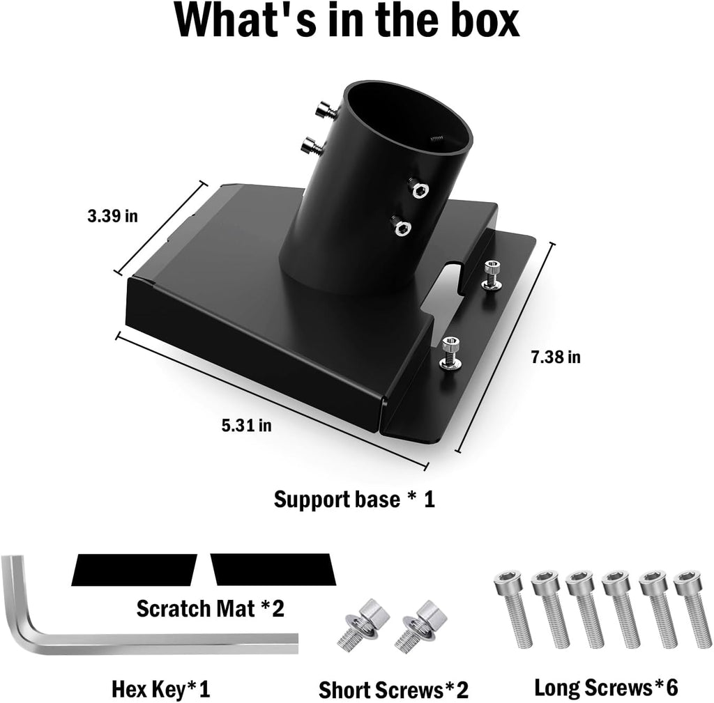 Black Starlink Gen 3 Roof Mount Adapter Y270