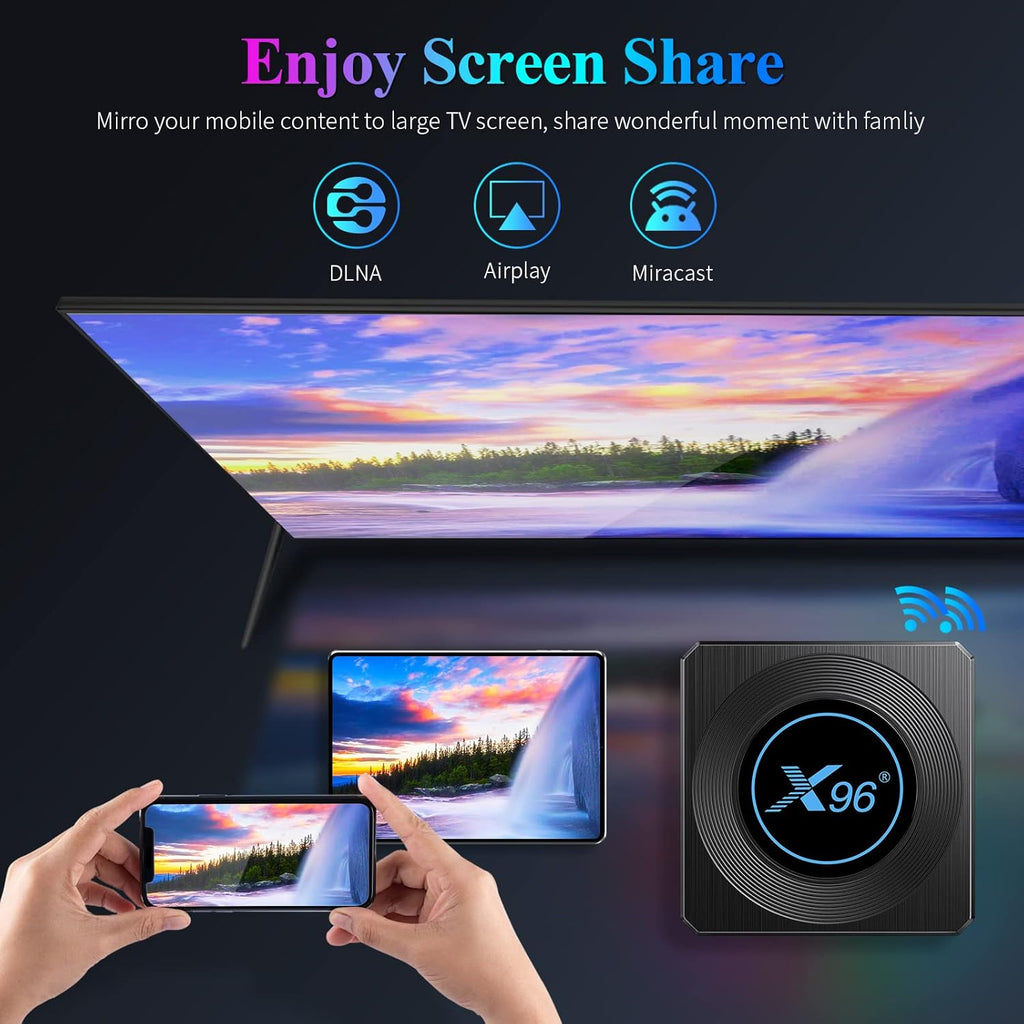Android TV Box 11.0 4GB 64GB with Ethernet 1000M LAN Bluetooth 4.2 W4275