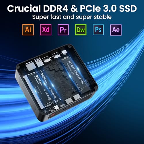 Mini PC AMD Ryzen 7 5825U 8C/16T 32GB DDR4 RAM 1TB M.2 SSD I69692