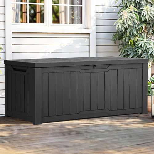 120 Gallon Waterproof Outdoor Storage Box (Light Brown) P6178