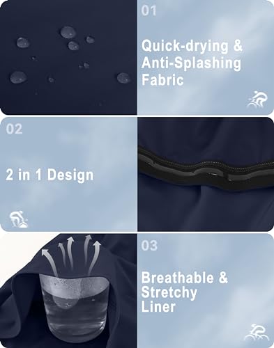 4D Padded Cycling Shorts with Zipper Pockets High Waist M241