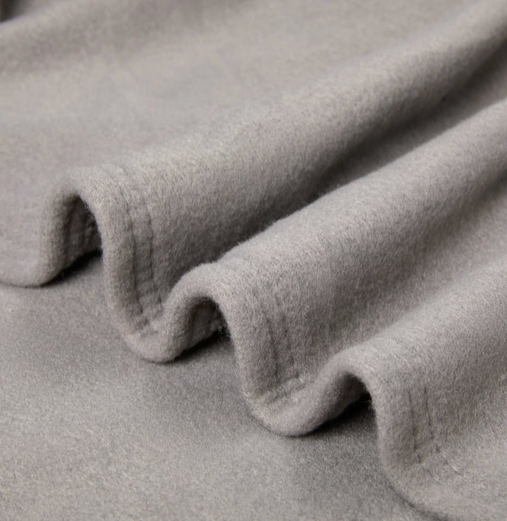 Gray Queen Soft Fleece Electric Heated Blanket, 84" x 90", 2 controllers S612452