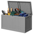 30 Gallon Black Waterproof Resin Storage Box H469