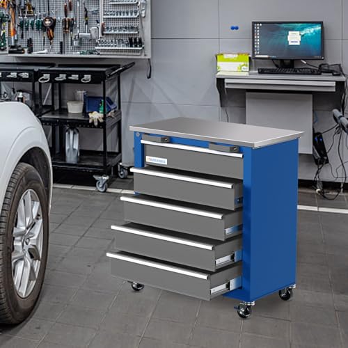 7-Drawer Rolling Toolbox with Lockable Wheels R719