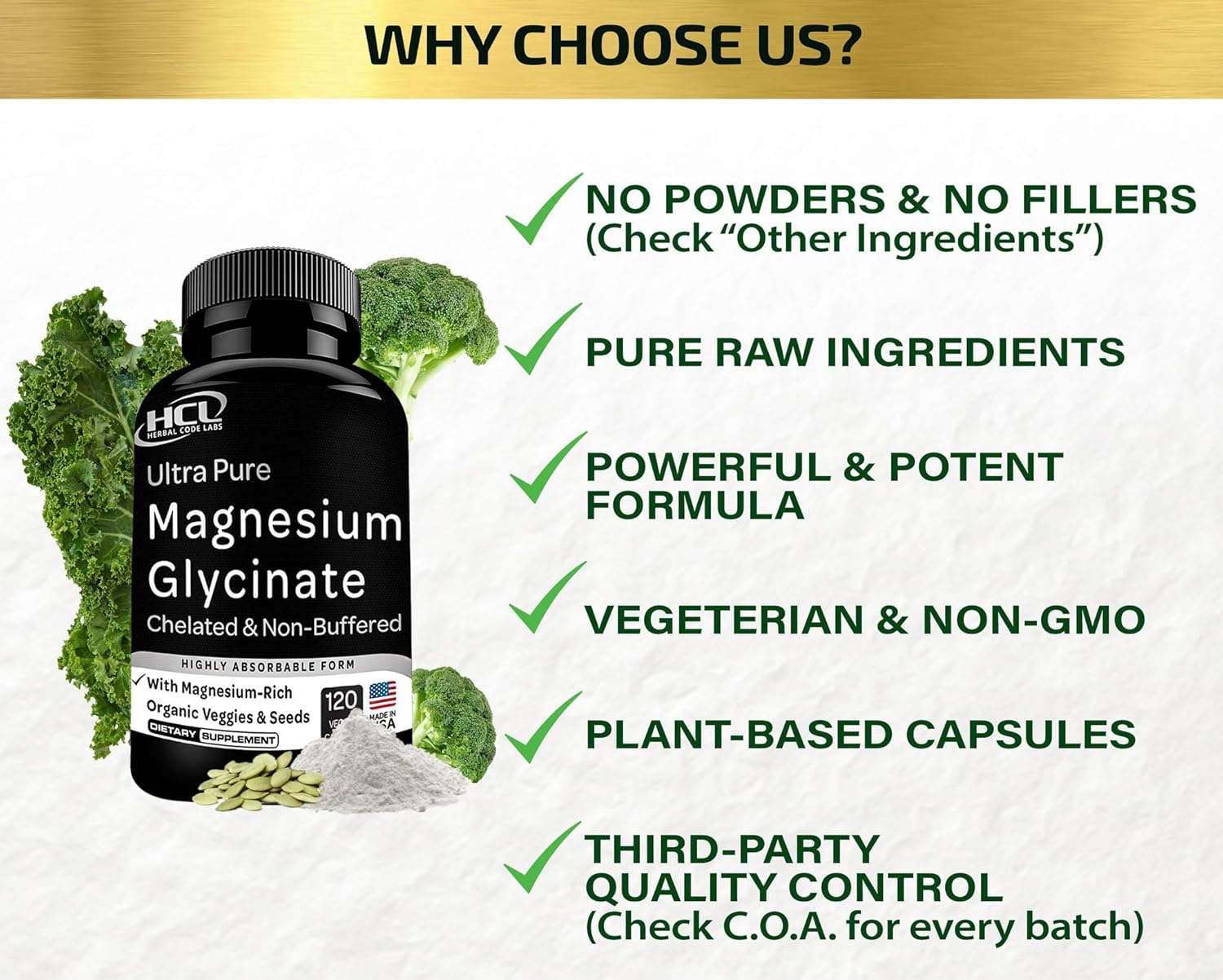 Magnesium Glycinate Capsules 350mg U26008