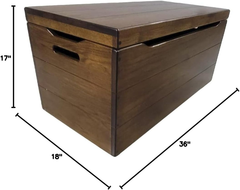 36” Solid Wooden Storage Chest with Handles Y4962