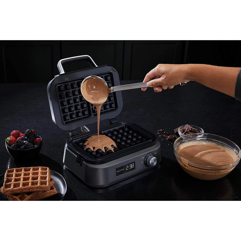Dark Stainless Steel Waffle Maker I62692