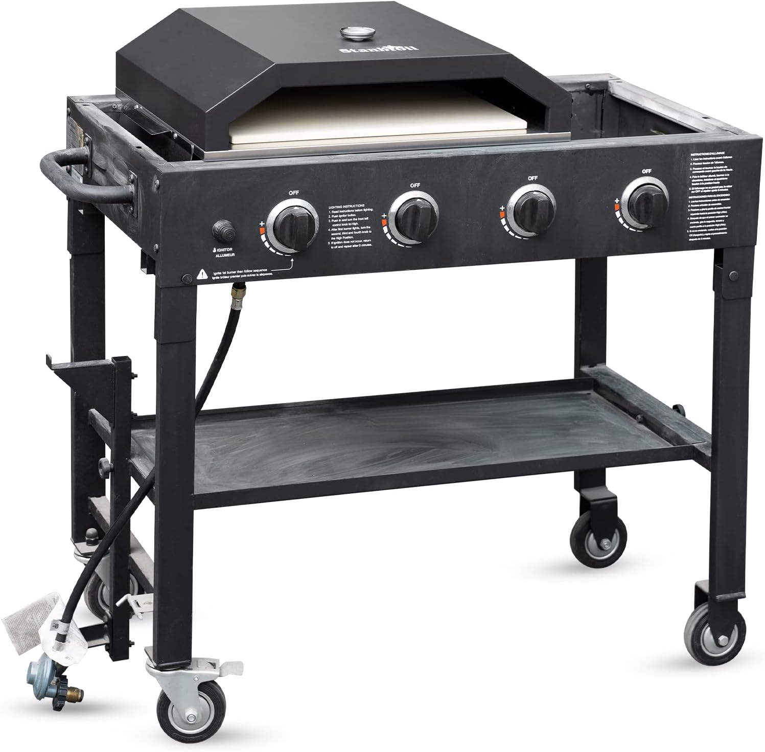 Pizza Oven with Temperature Gauge and Pizza Stone J466