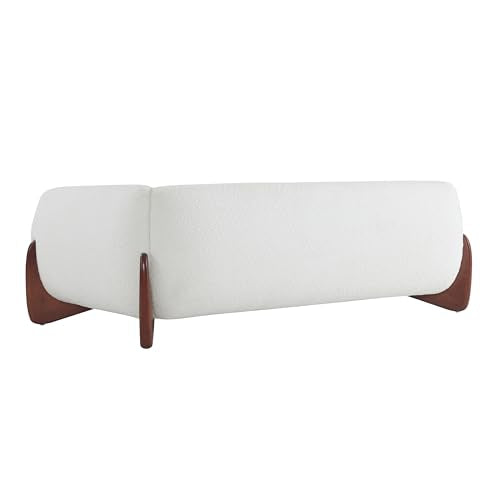 Caramel Brown 82 Inches Boucle 3-Seater Sofa L381