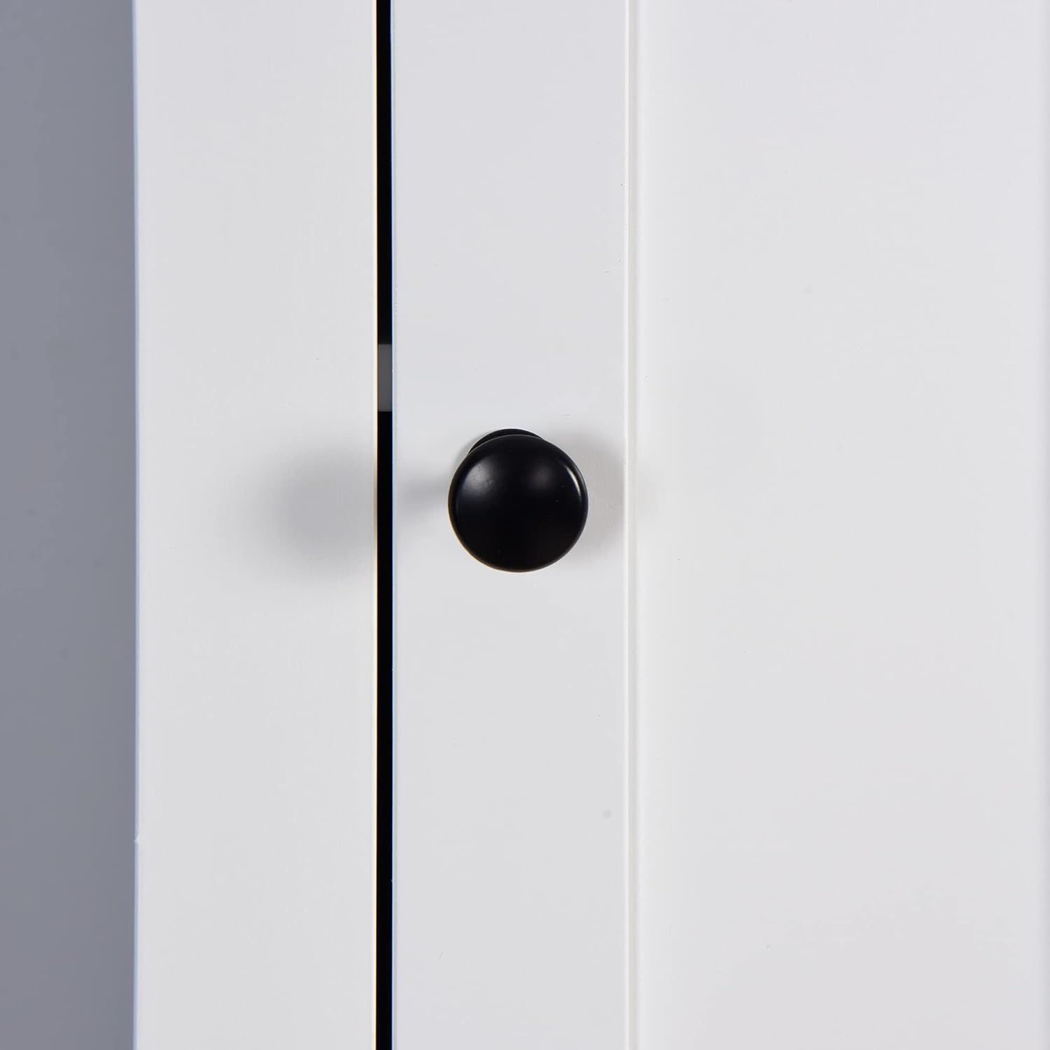 White 15.7"L x 11.8"W x 67"H Narrow Bathroom Storage Cabinet with Shelves and Door Q5278