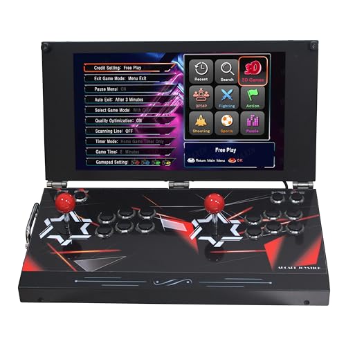 Hand-held Portable Arcade Game Console 17.5-inch HD Screen Dual Players A249